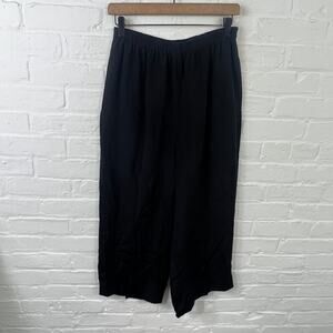 Ellen Tracy Women's Activewear Trouser Pant Elastic Waist Black Size 10